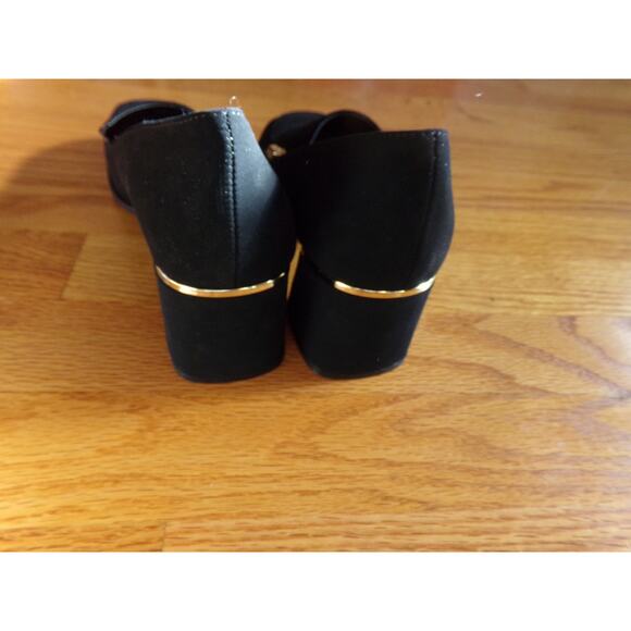 Andiamo Abrant black faux suede loafers size 8‎ New No Box - Picture 5 of 5